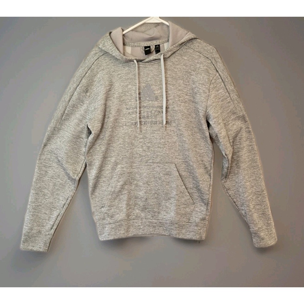Adidas‎ Women's Gray Pullover Hoodie Size S Cotton Blend Solid